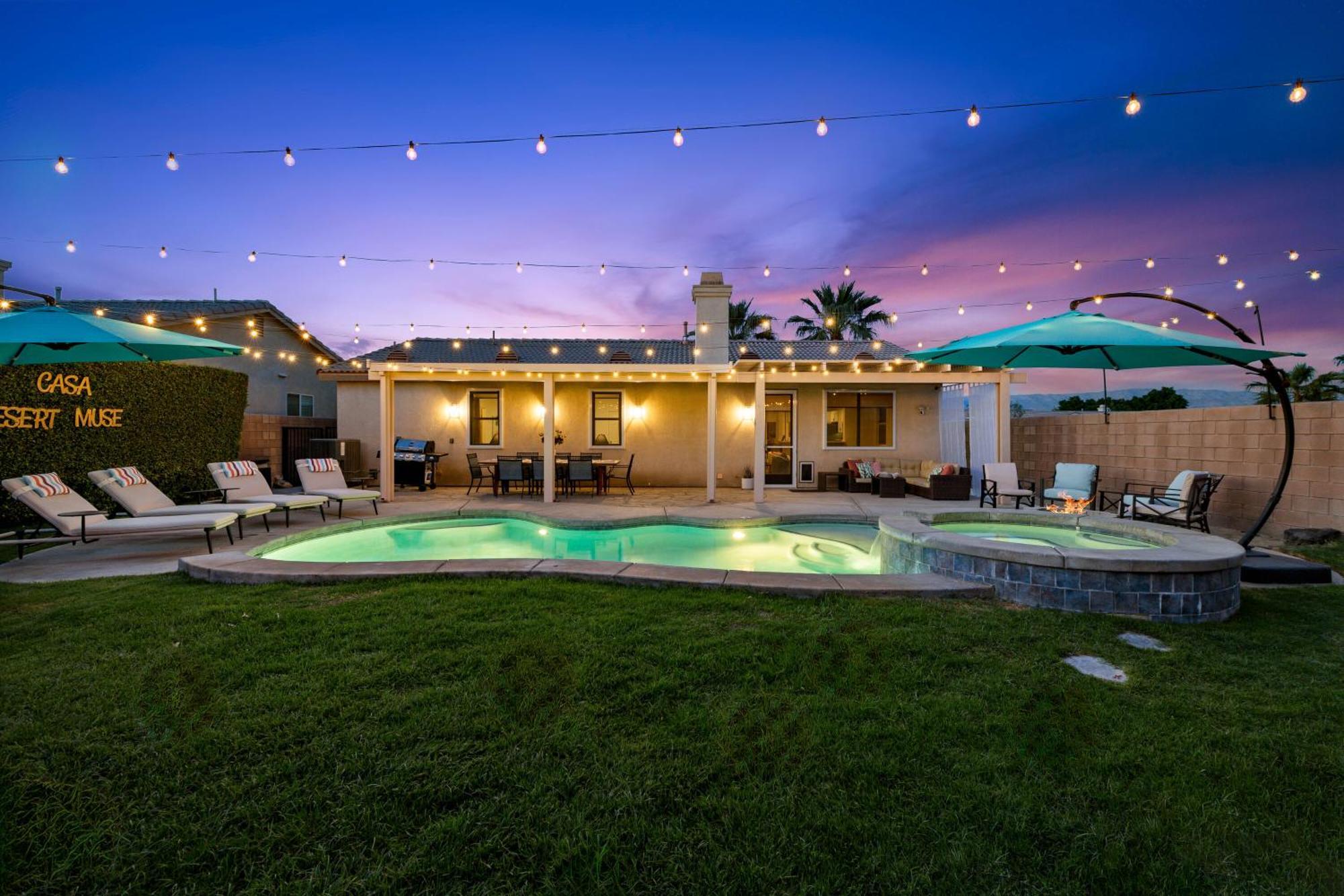 Casa Desert Muse With Heated Pool Spa Firepit Mini Golf And Games Indio Exteriér fotografie
