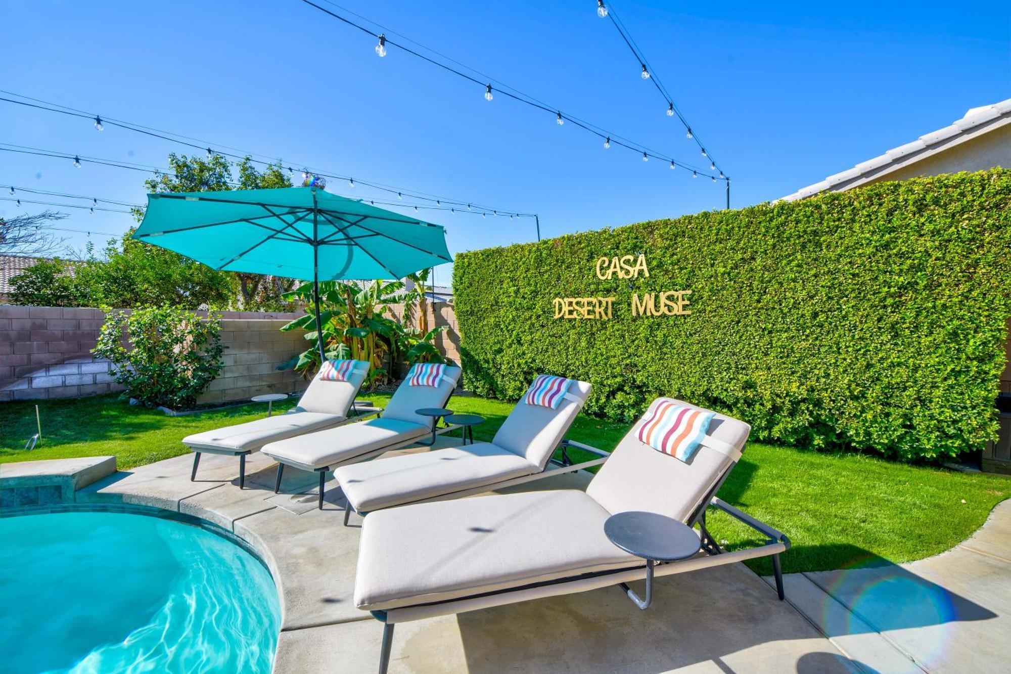Casa Desert Muse With Heated Pool Spa Firepit Mini Golf And Games Indio Exteriér fotografie